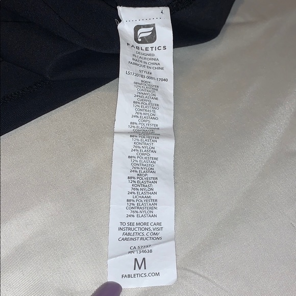 Sheer long sleeve athletic top - Picture 2 of 2